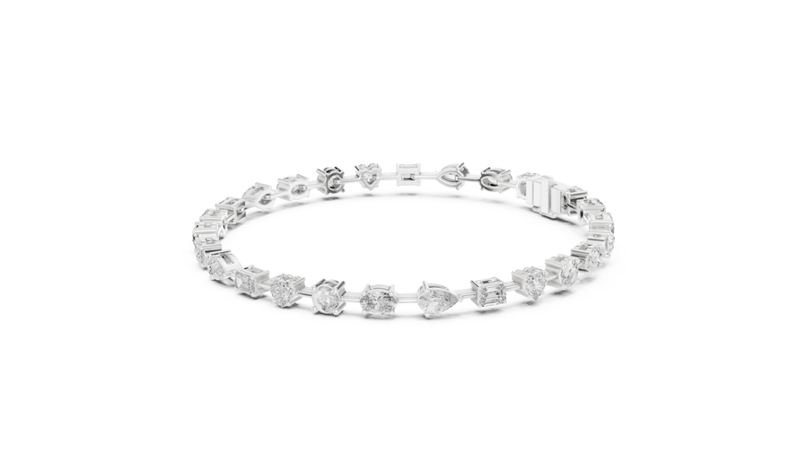 Orlavia Mixed-Shape Diamond Bracelet
