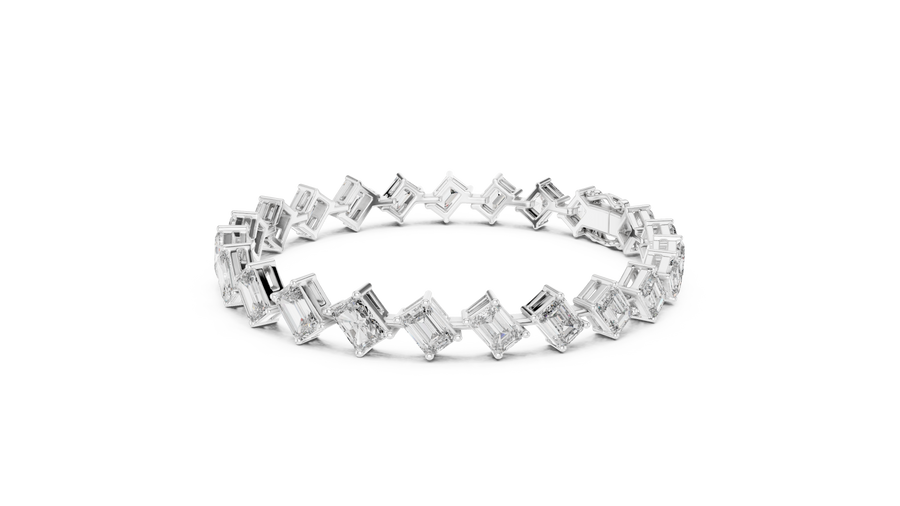 Cavelline 5.40 × 3.70 mm  Diamond Bracelet