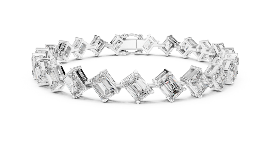 Cavelline 5.40 × 3.70 mm  Diamond Bracelet