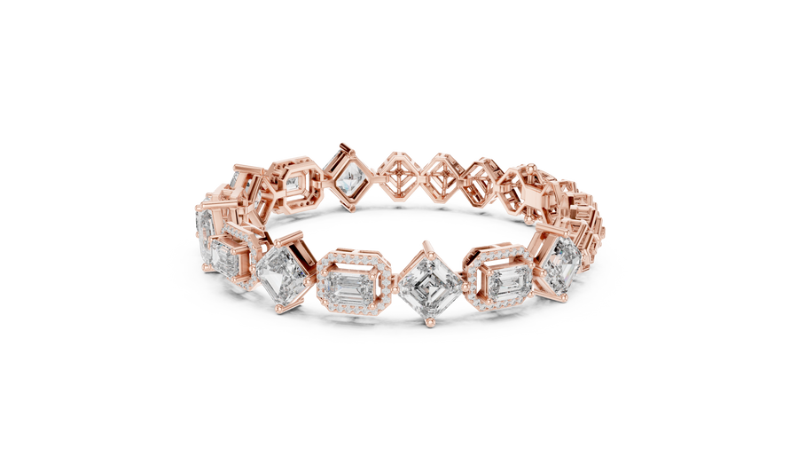 Olyvienne 6.00 × 4.00 mm  Diamond Bracelet