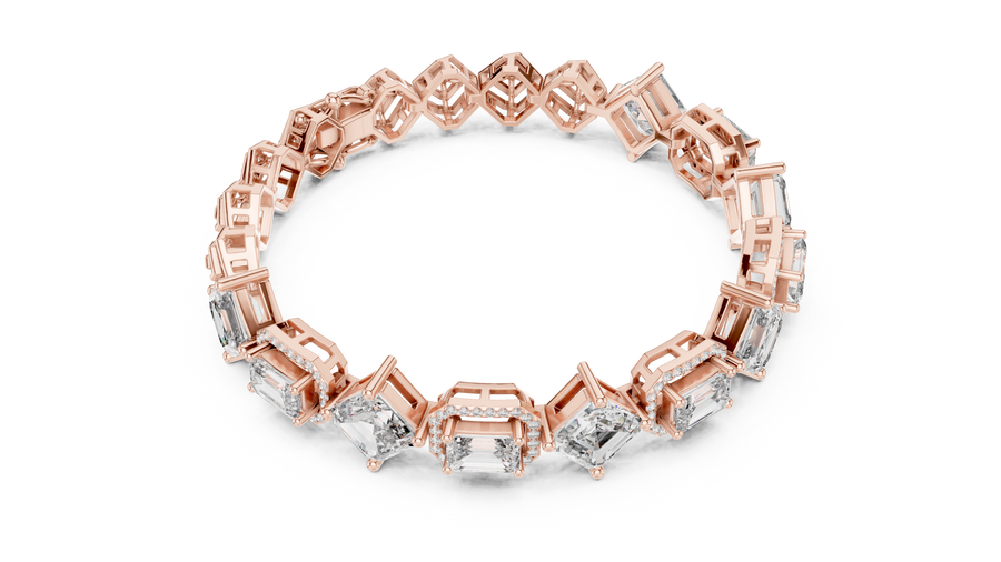 Olyvienne 6.00 × 4.00 mm  Diamond Bracelet