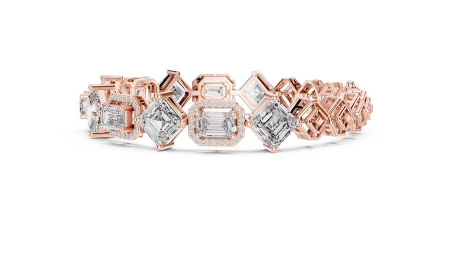 Olyvienne 6.00 × 4.00 mm  Diamond Bracelet