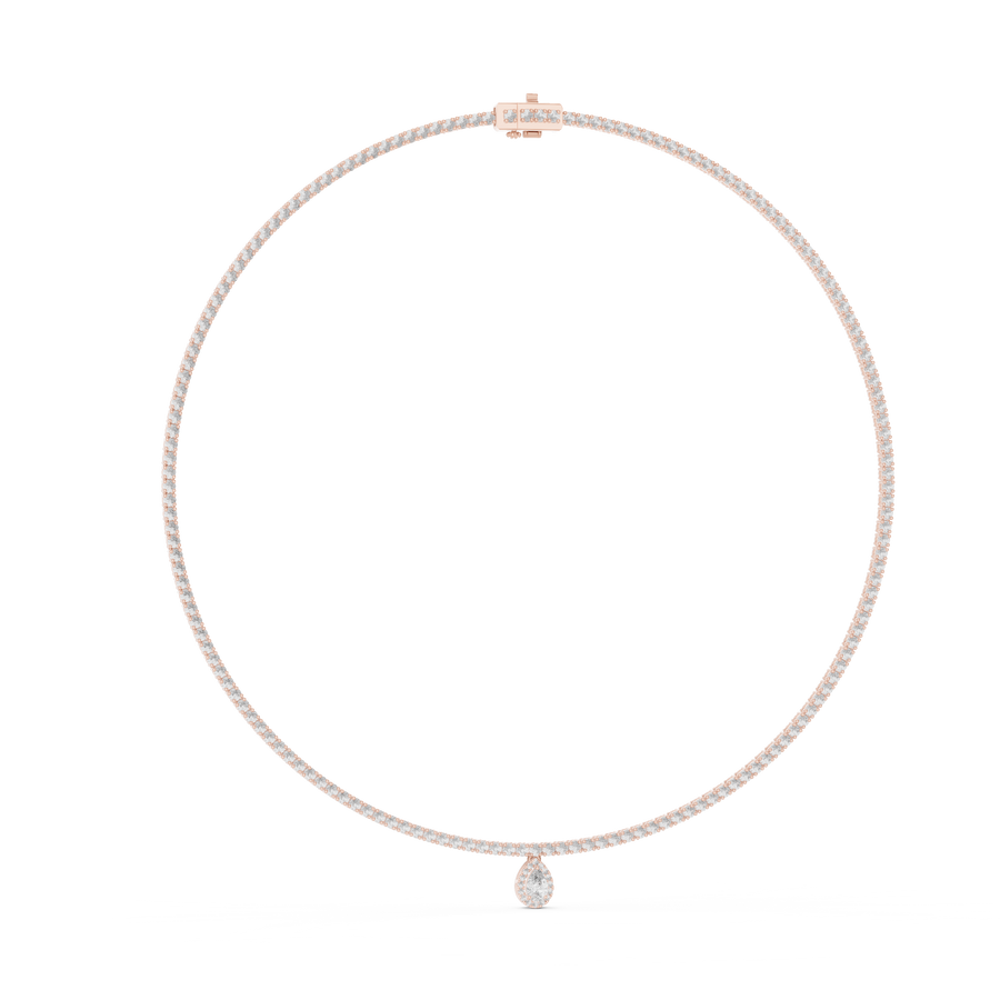 Aureline 5.50 × 3.50 mm  Diamond Necklace