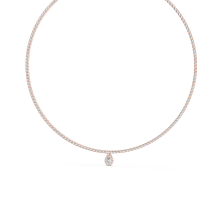 Aureline 5.50 × 3.50 mm  Diamond Necklace