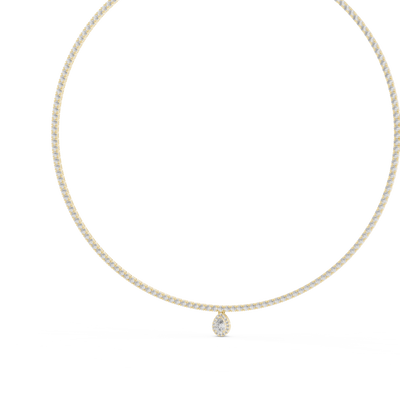 Aureline 5.50 × 3.50 mm  Diamond Necklace
