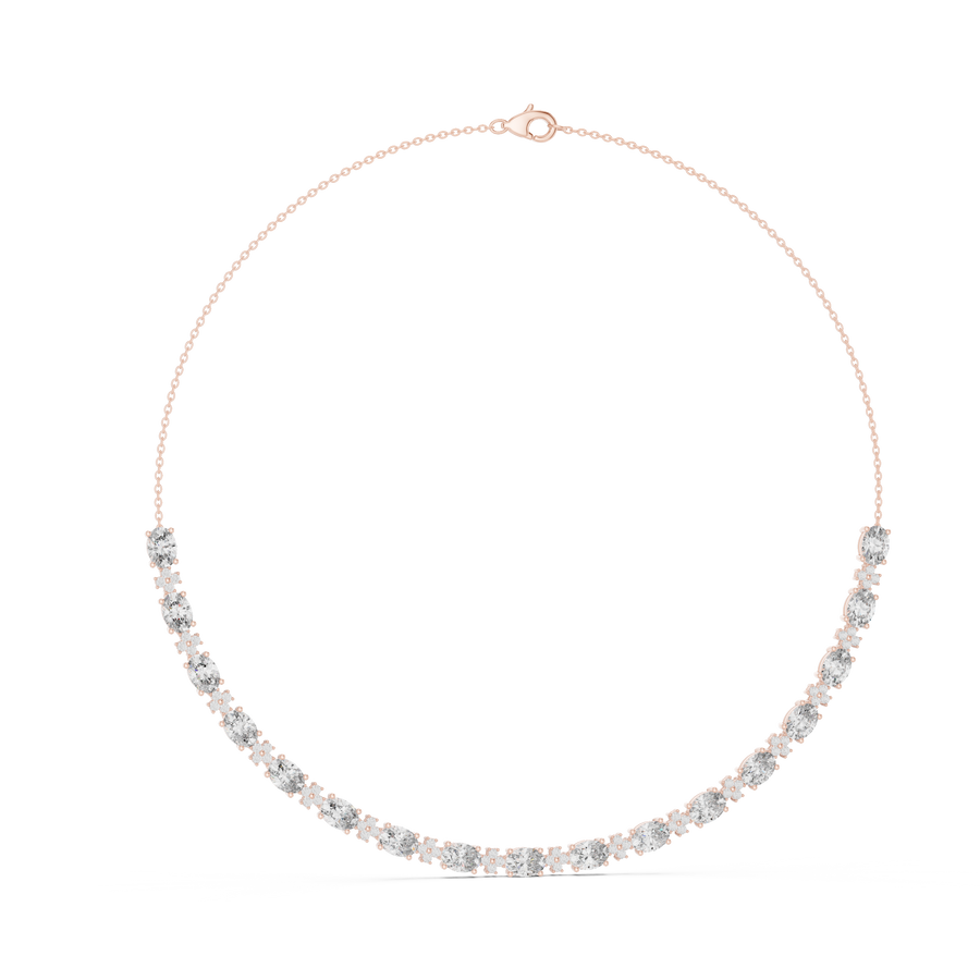 Isavelle 7.00 × 5.00 mm Diamond Necklace