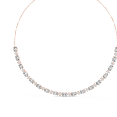 Isavelle 7.00 × 5.00 mm Diamond Necklace