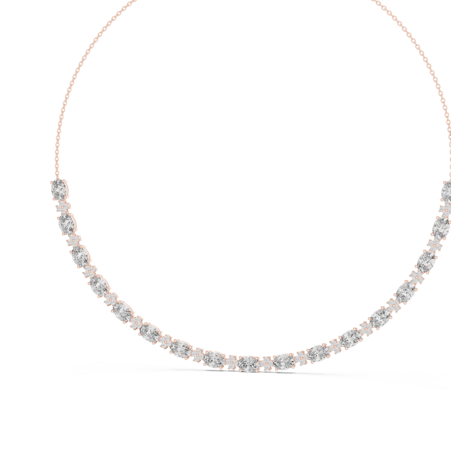 Isavelle 7.00 × 5.00 mm Diamond Necklace
