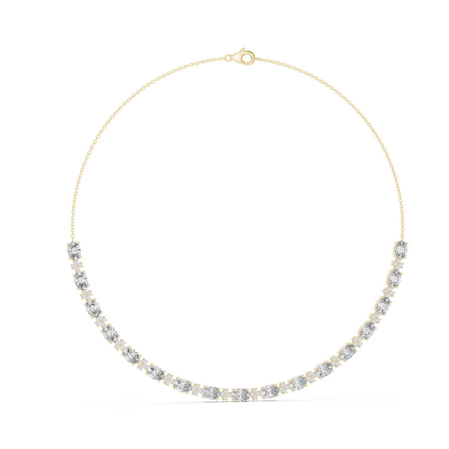 Isavelle 7.00 × 5.00 mm Diamond Necklace
