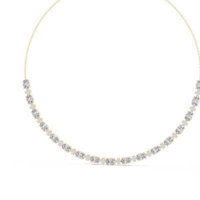 Isavelle 7.00 × 5.00 mm Diamond Necklace