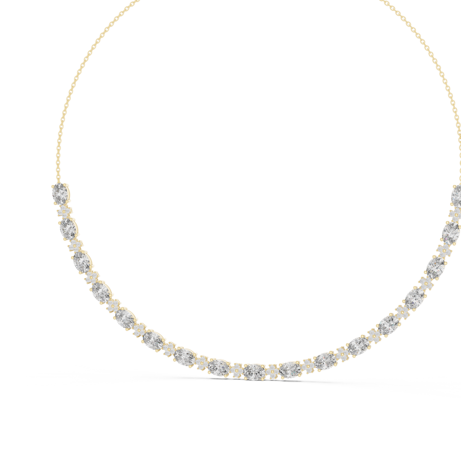 Isavelle 7.00 × 5.00 mm Diamond Necklace