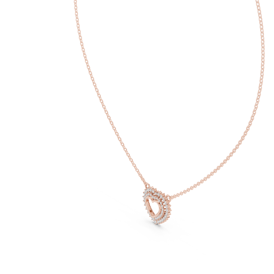 Elvarienne Heart Diamond Pendant
