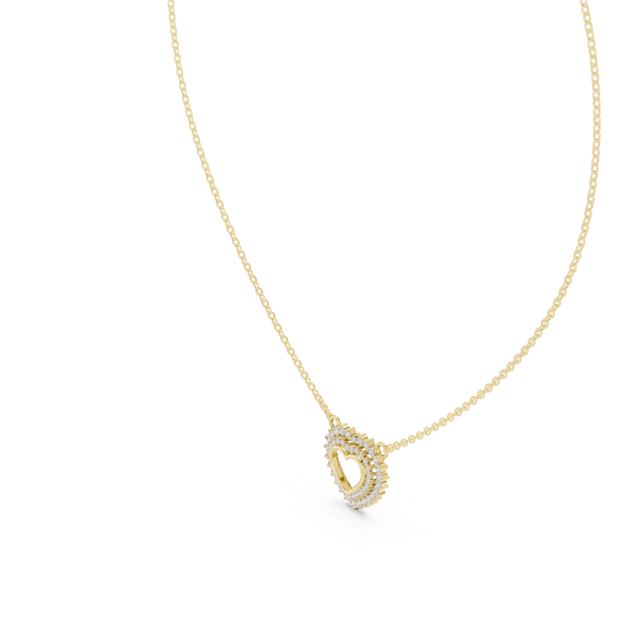 Elvarienne Heart Diamond Pendant