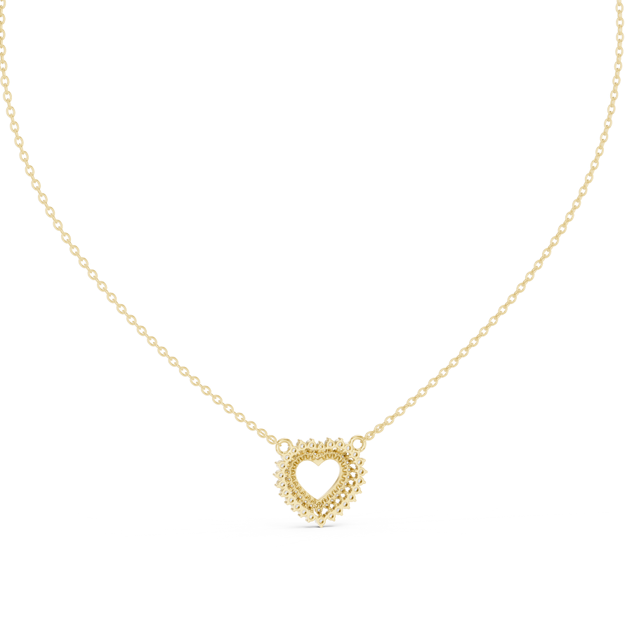 Elvarienne Heart Diamond Pendant