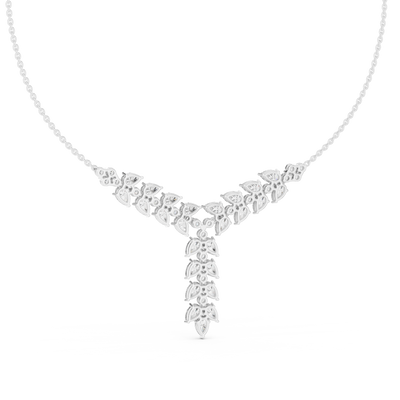 Aurevienne Pear & Round  Diamond Pendant