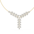 Aurevienne Pear & Round  Diamond Pendant