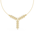Aurevienne Pear & Round  Diamond Pendant