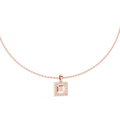 Elvarielle Princess & Round Diamond Pendant