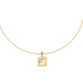 Elvarielle Princess & Round Diamond Pendant