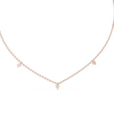 Minimalist Round & Baguette  Diamond Pendant