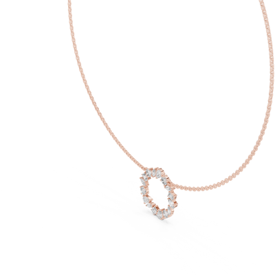 Elvarielle Floral Multi-Shape Diamond Pendant