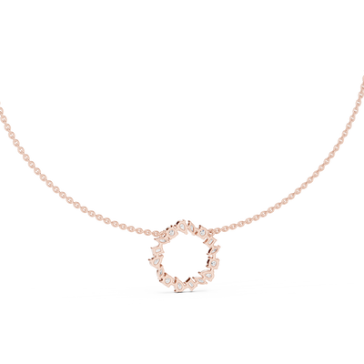 Elvarielle Floral Multi-Shape Diamond Pendant