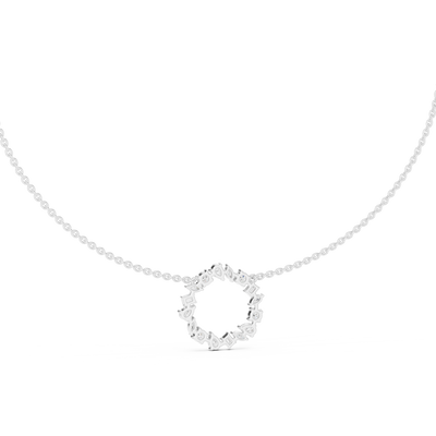 Elvarielle Floral Multi-Shape Diamond Pendant