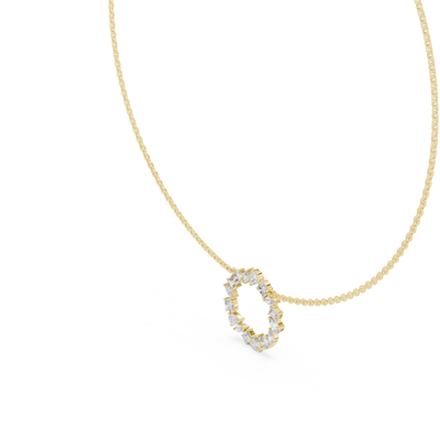 Elvarielle Floral Multi-Shape Diamond Pendant