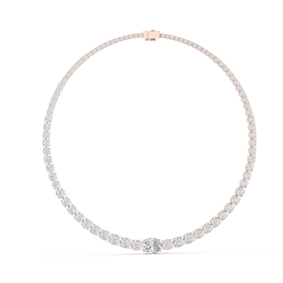 Zelianne 11.00 × 9.00 mm Diamond Necklace
