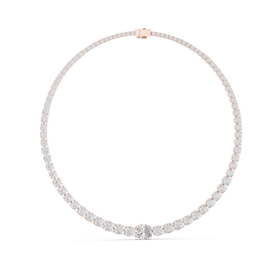 Zelianne 11.00 × 9.00 mm Diamond Necklace