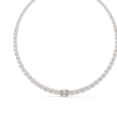 Zelianne 11.00 × 9.00 mm Diamond Necklace
