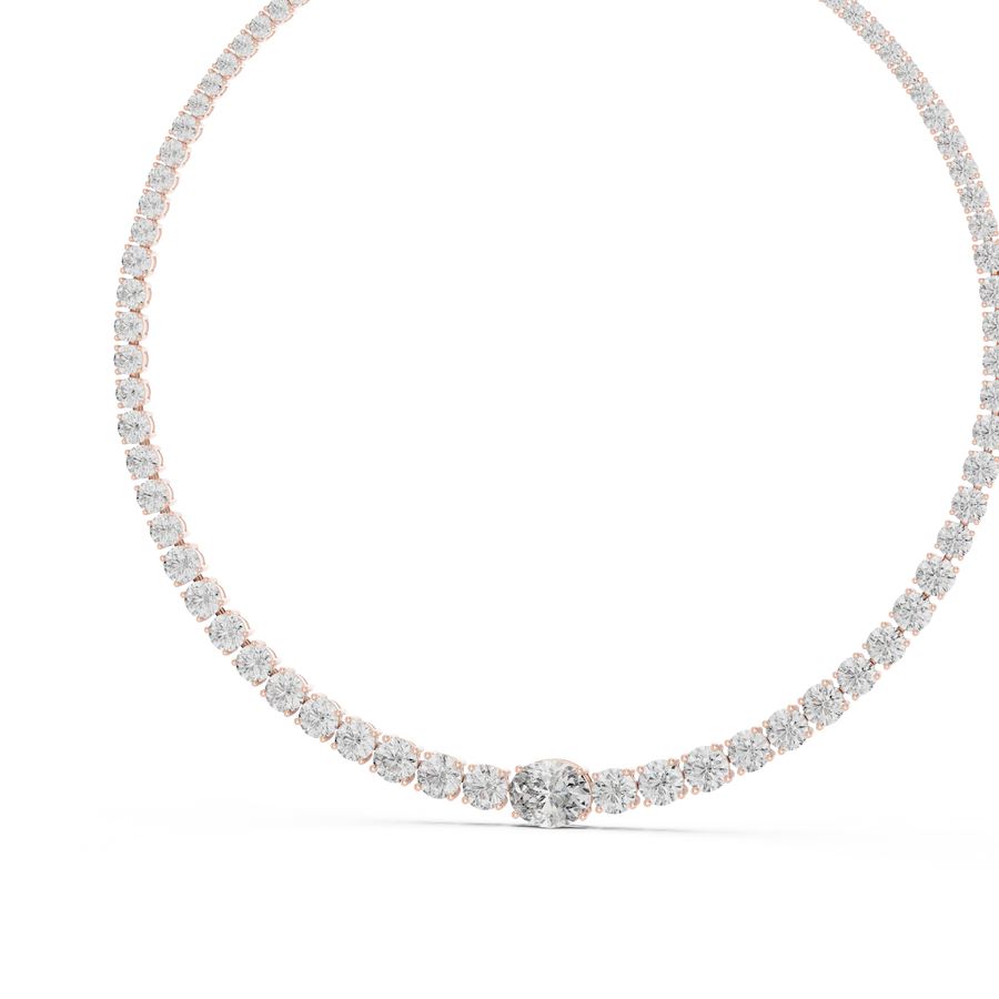 Zelianne 11.00 × 9.00 mm Diamond Necklace
