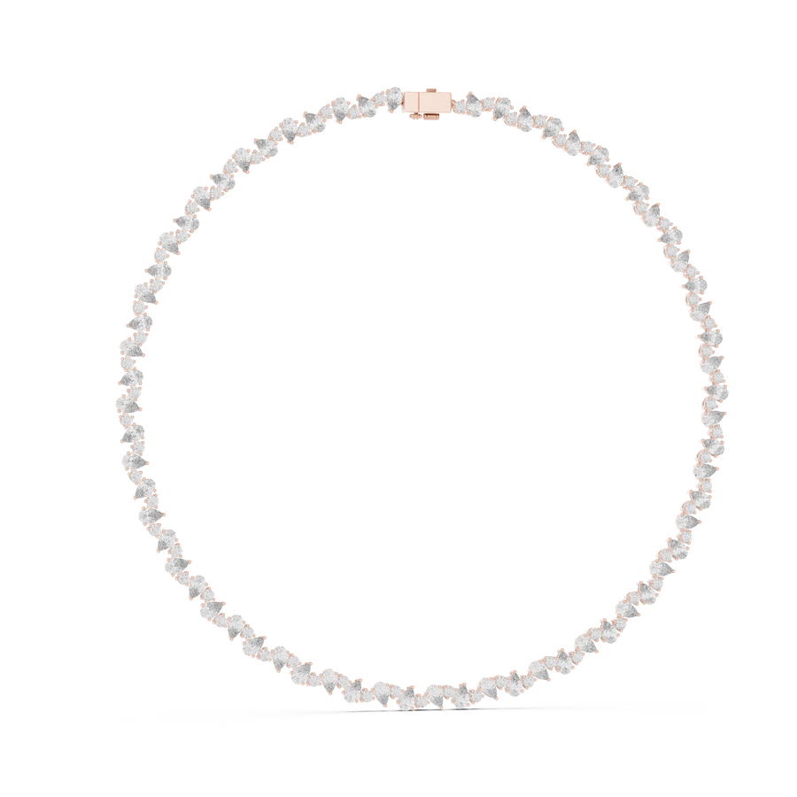 Zylenora 5.00 × 3.00 mm  Diamond Necklace