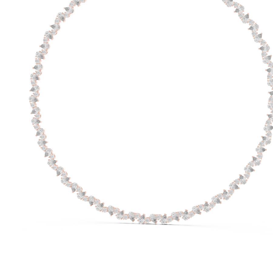 Zylenora 5.00 × 3.00 mm  Diamond Necklace