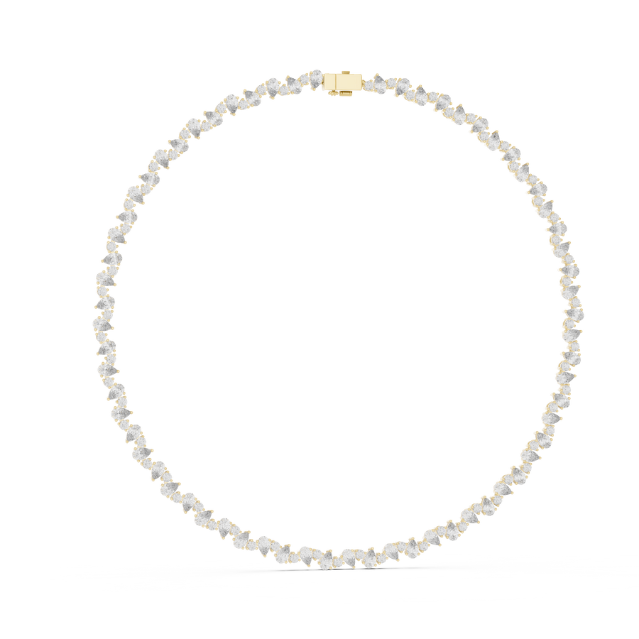 Zylenora 5.00 × 3.00 mm  Diamond Necklace