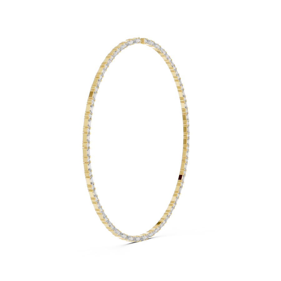 Cavaryna Round & Emerald  Diamond Necklace