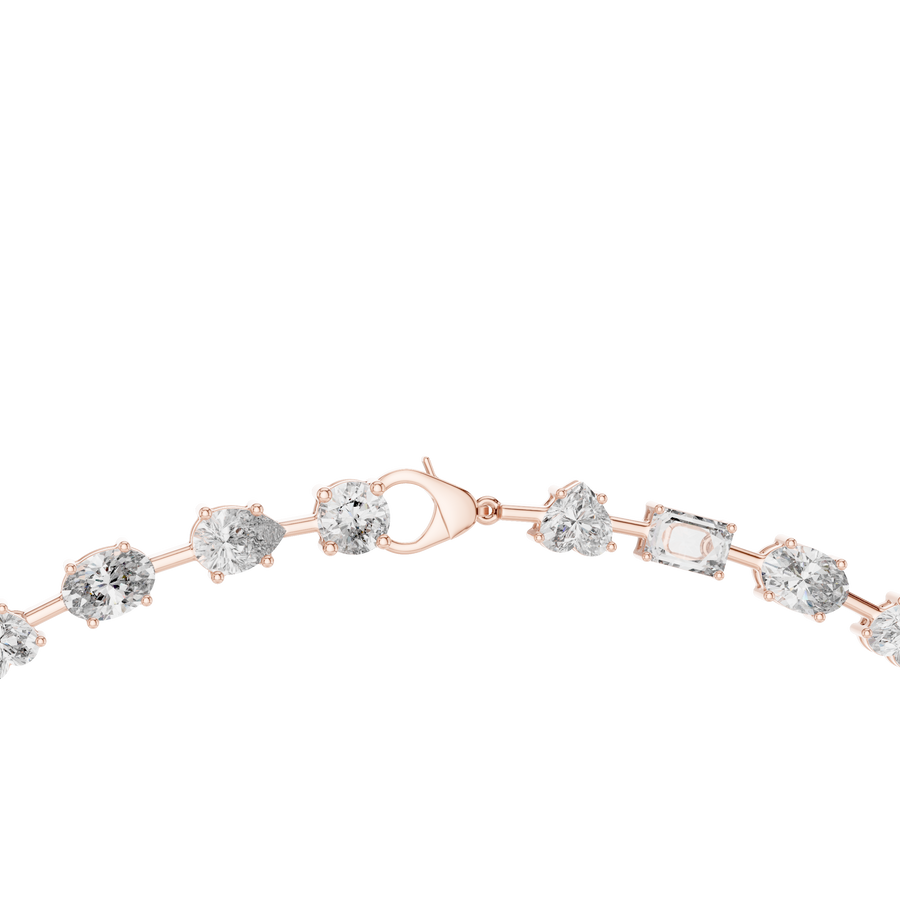 Calvienne Multi-Shape Diamond Necklace