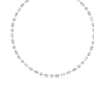 Calvienne Multi-Shape Diamond Necklace