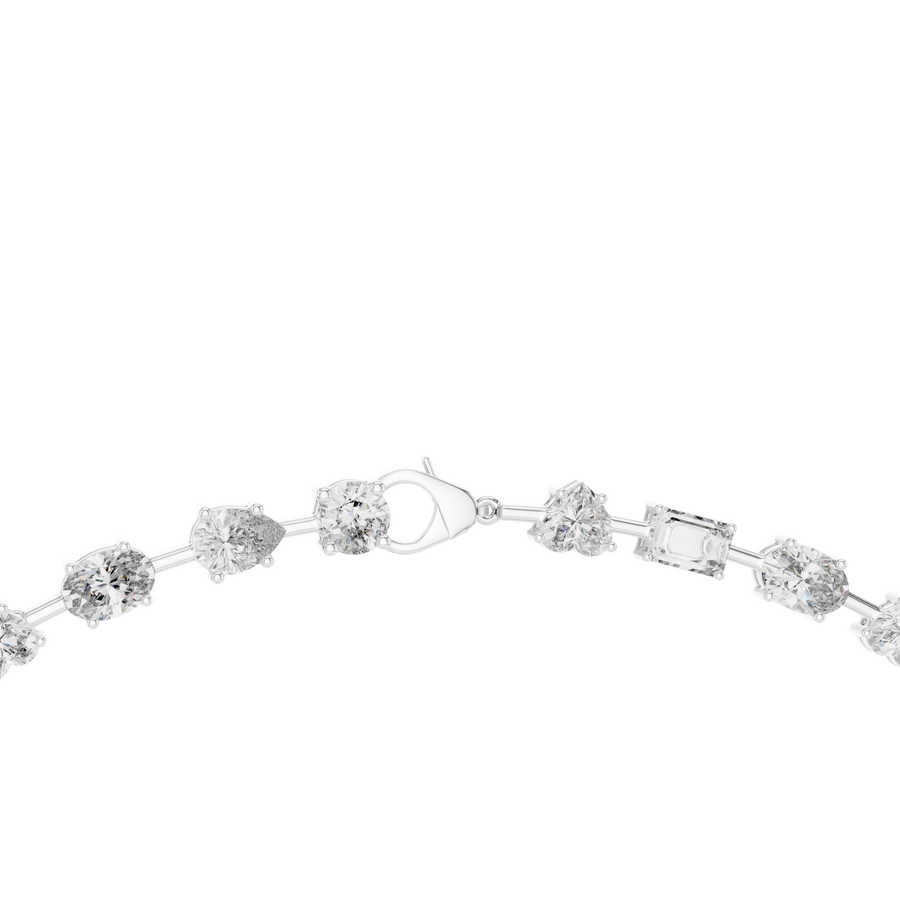 Calvienne Multi-Shape Diamond Necklace
