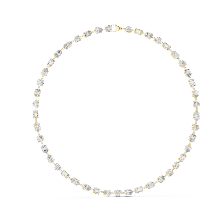 Calvienne Multi-Shape Diamond Necklace