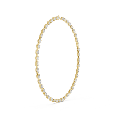 Calvienne Multi-Shape Diamond Necklace