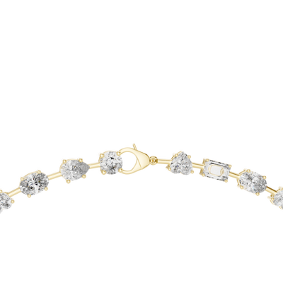 Calvienne Multi-Shape Diamond Necklace