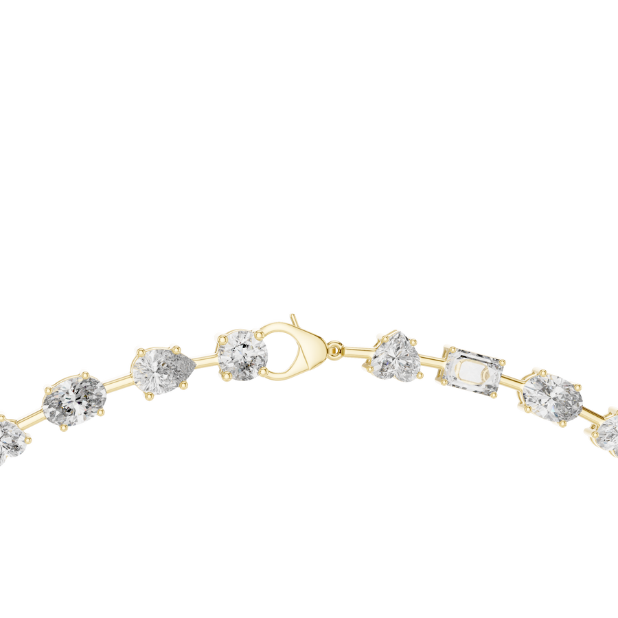 Calvienne Multi-Shape Diamond Necklace
