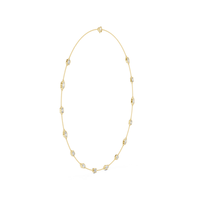 Zavellia Emerald & Marquise  Diamond Necklace