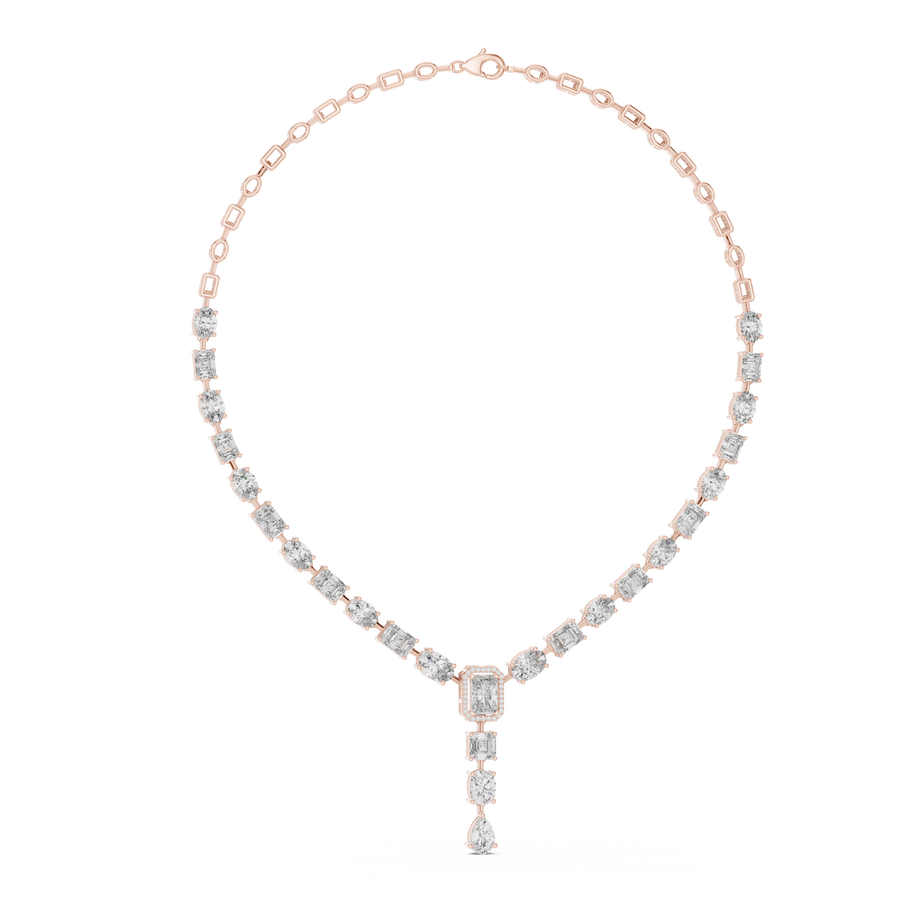 Zavienne Multi-Shape Diamond Necklace