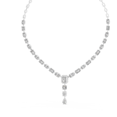 Zavienne Multi-Shape Diamond Necklace