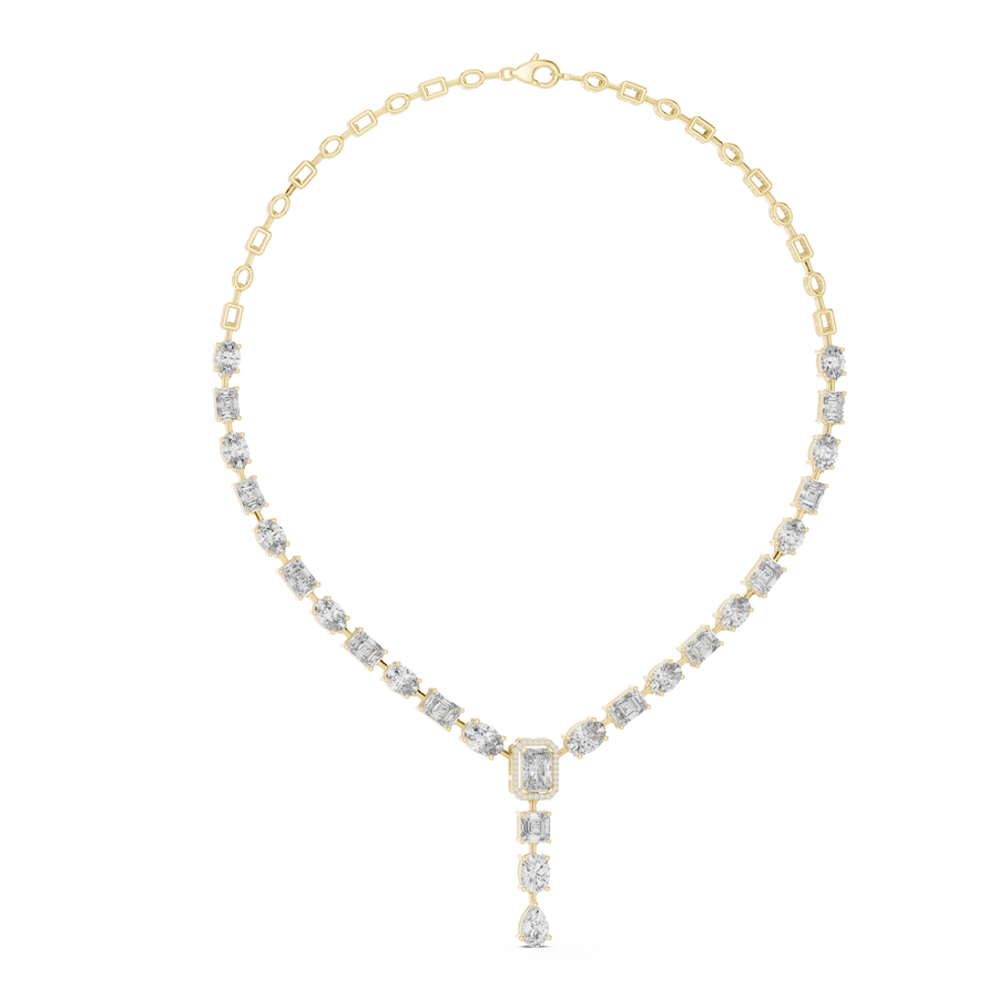 Zavienne Multi-Shape Diamond Necklace