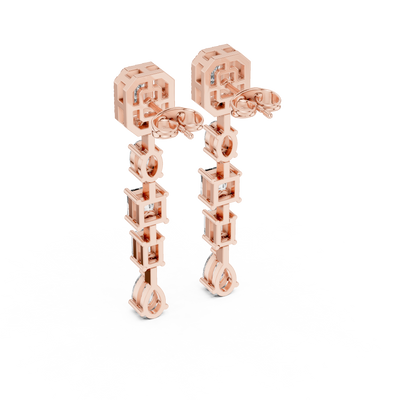Cevienne Mixed-Cut Diamond Earrings