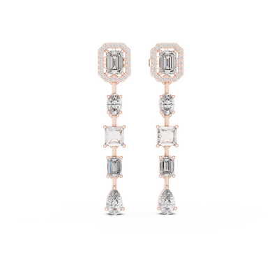 Cevienne Mixed-Cut Diamond Earrings