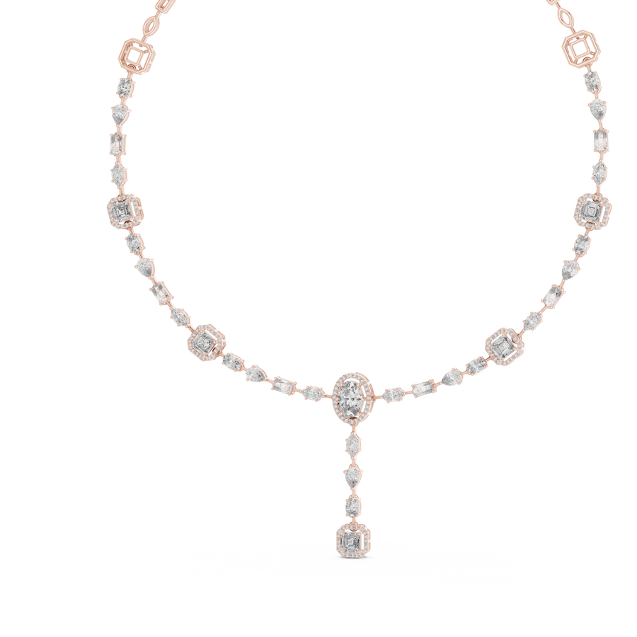 Elarienne 5.00 × 3.00 mm Diamond Necklace